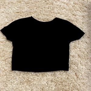 Woman’s Black crop top shirt